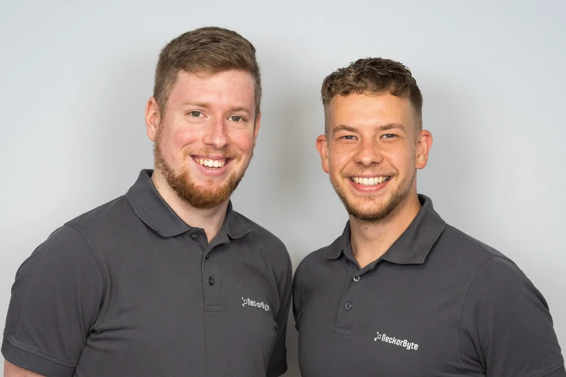 Portr&auml;taufnahme: Philipp H&auml;usser und Philipp Ballmann