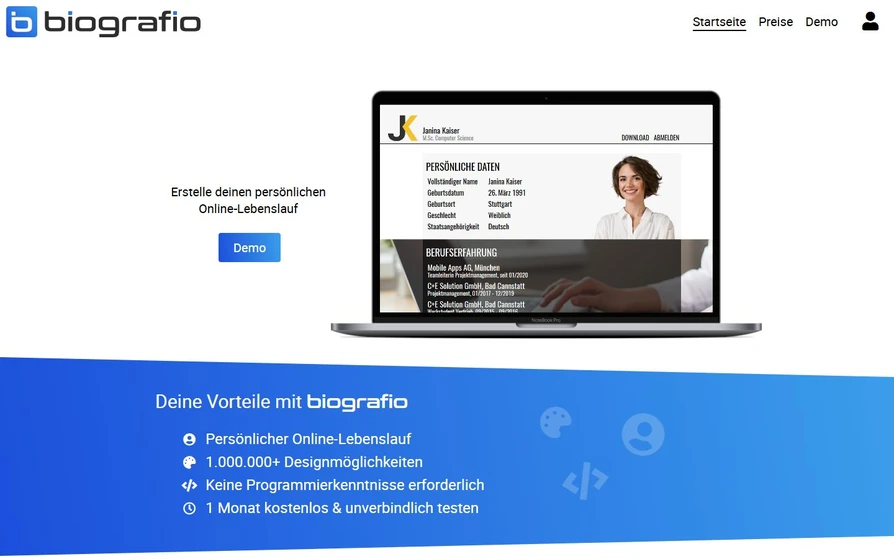 biografio: Startseite