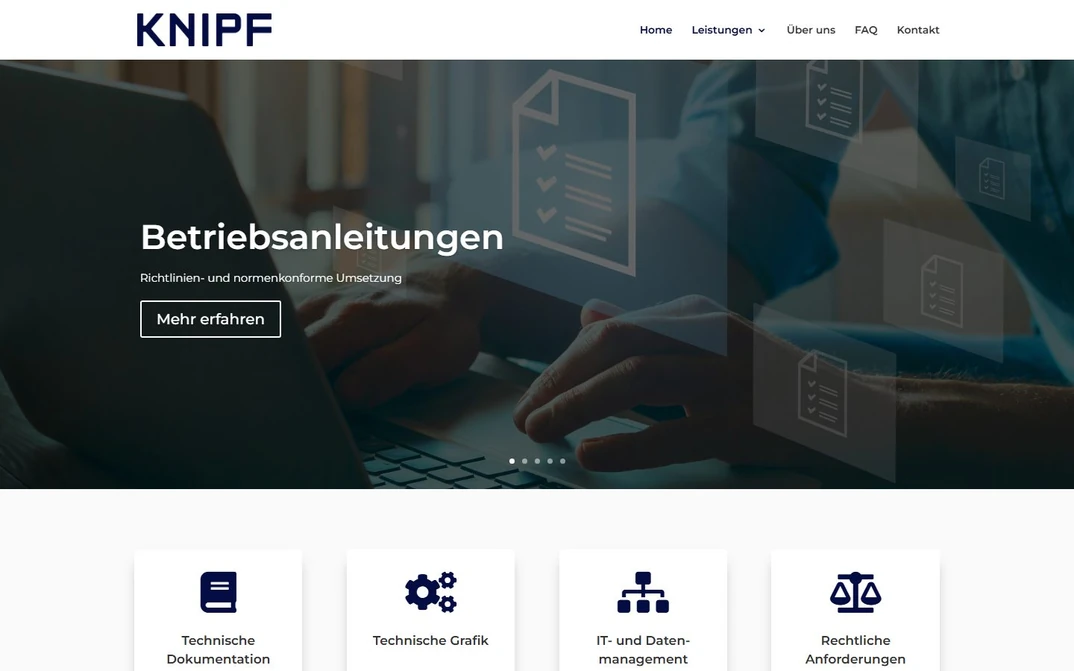 Website Knipf Technische Dokumentation