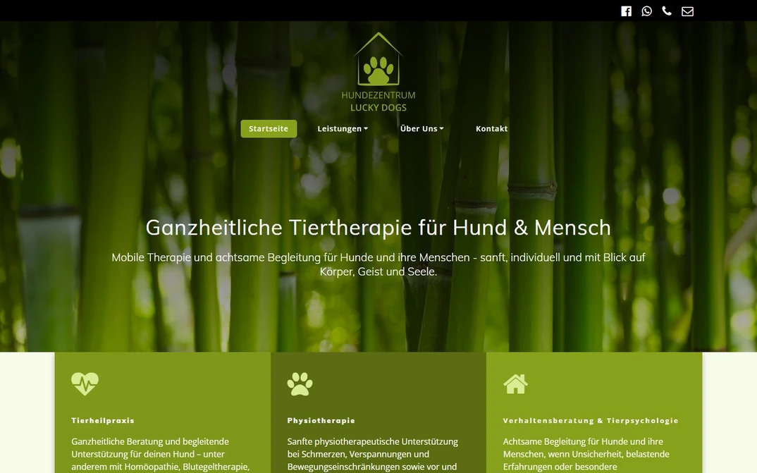 Website Hundezentrum Lucky Dogs